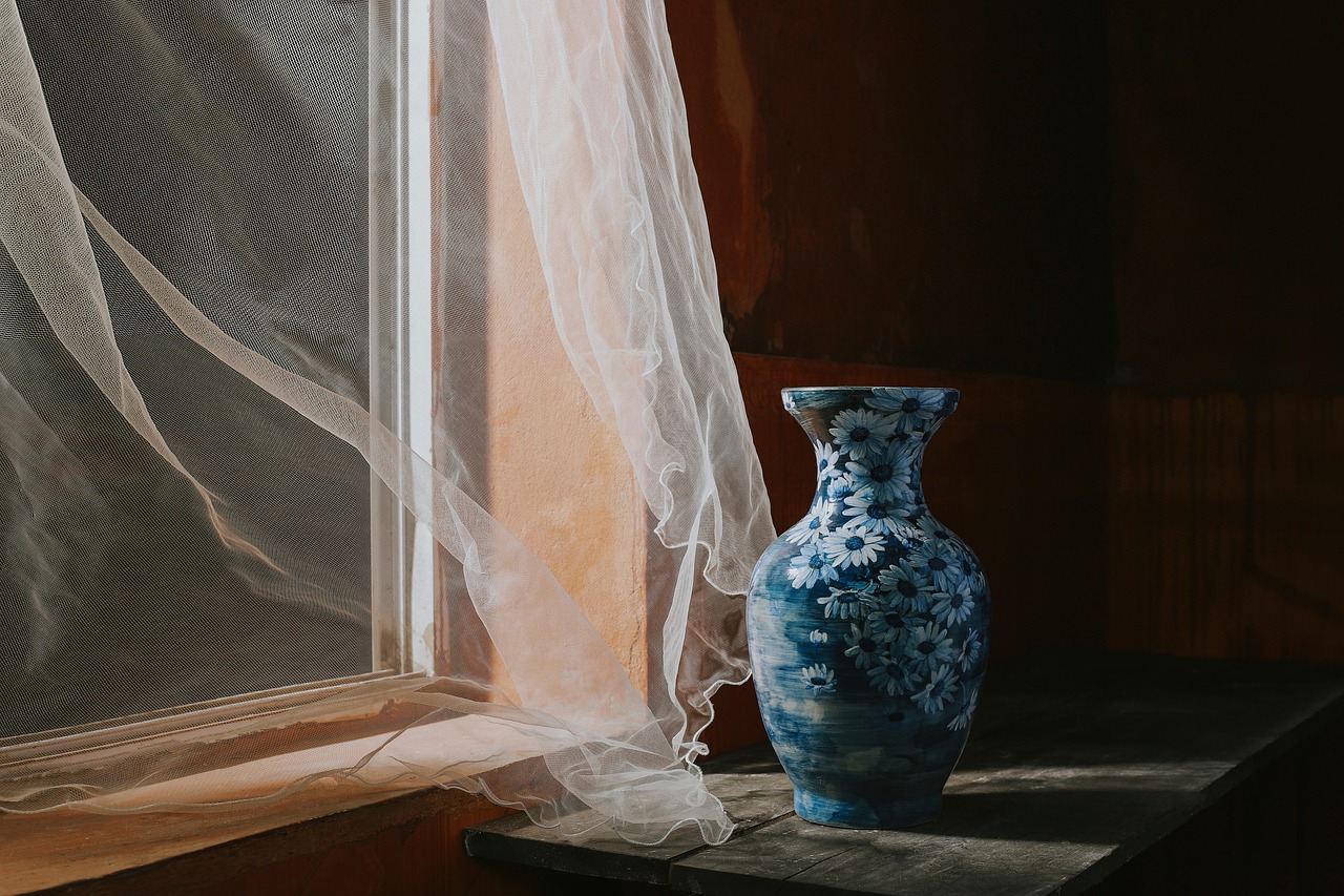 vases, céramique, terre cuite, chrysanthèmes, couleurs, concours de couleurs, couleurs vives