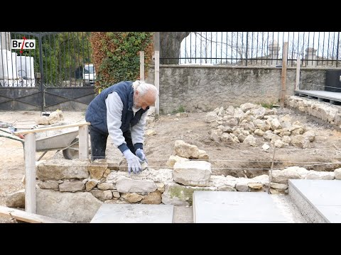Construire un muret en pierres "sèches" - Tuto bricolage avec Robert
