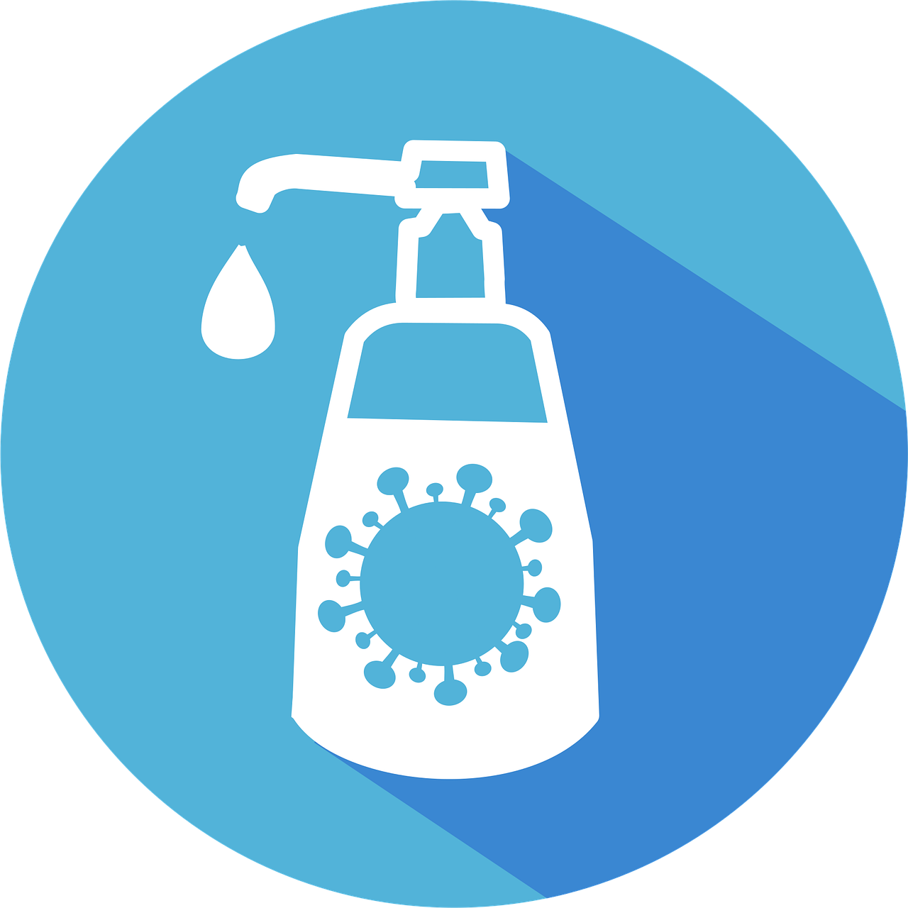 désinfectant pour les mains, gel désinfectant, hygiène, virus, pandémie, icône, coupé