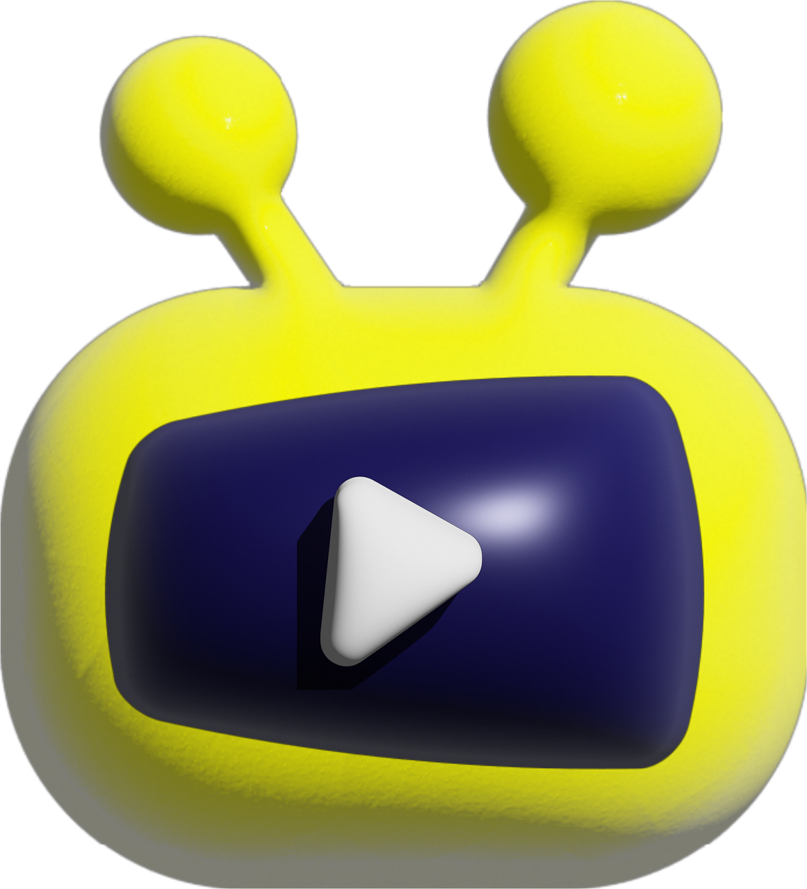 la télé, antenne, vidéo, jouer, youtube, rectangle, coupé