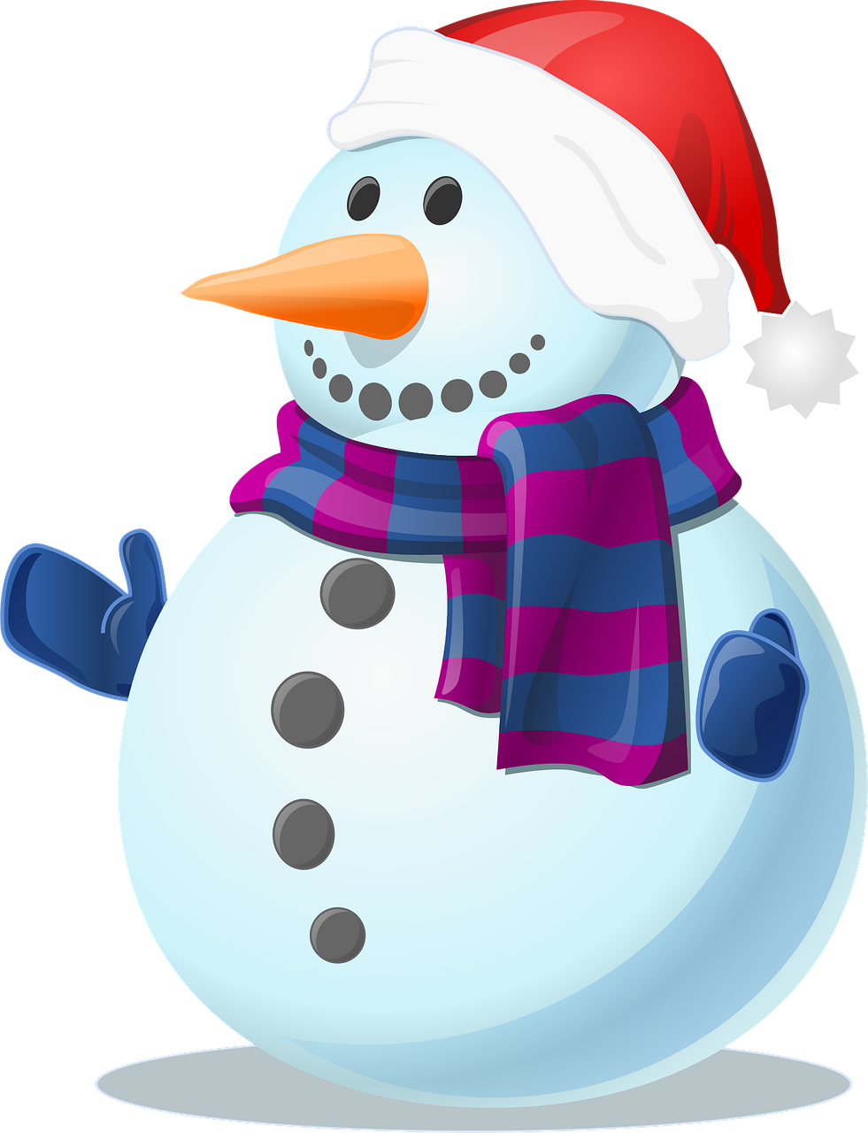 neige, bonhomme de neige, du froid, hiver, gelé, gants, nature, écharpe, chapeau de père noël, chapeau, noël, sculpture sur neige, découper