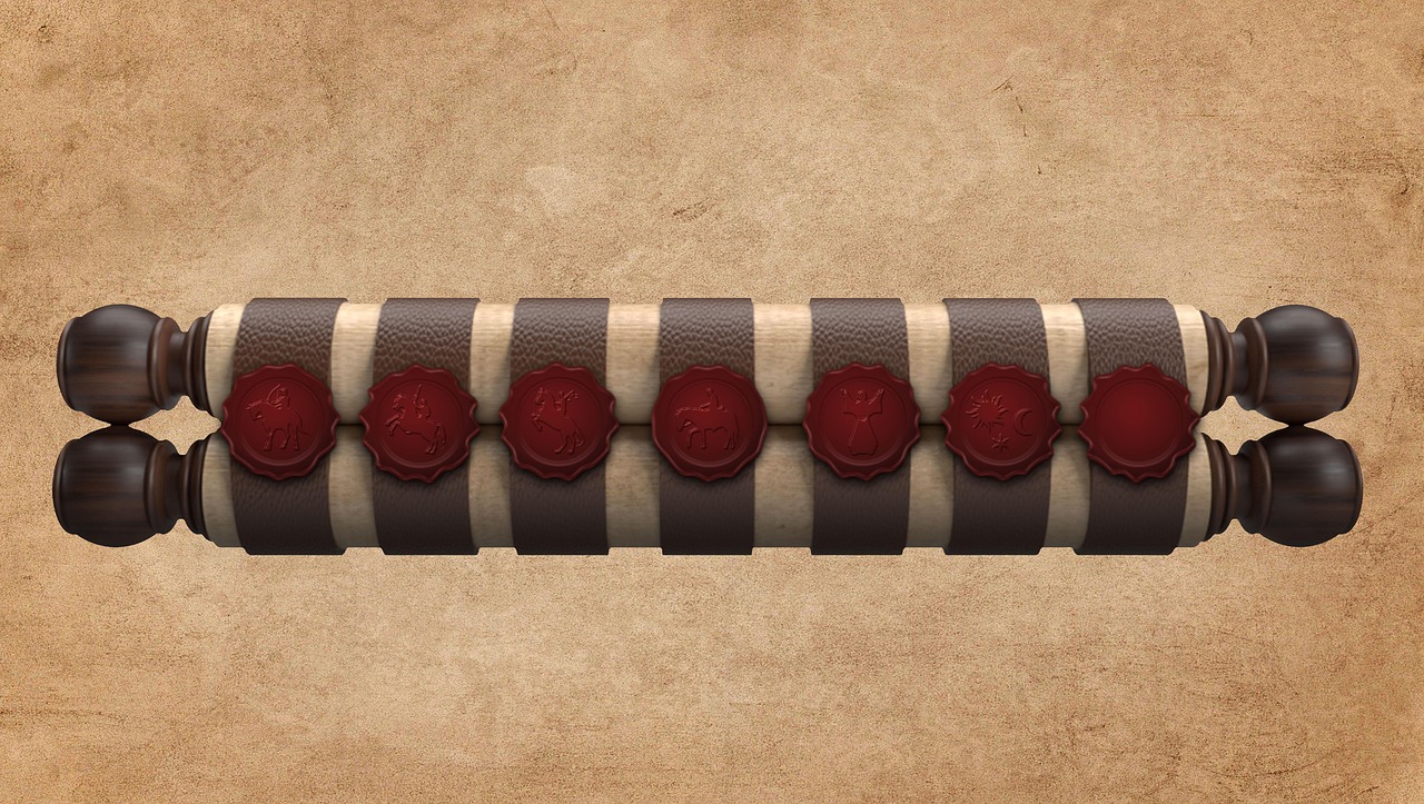 parchemin ancien, faire défiler, sceller, la cire, papier, rouleau religieux, ancien, jésus, révélation, bible