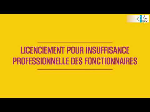 Procédure de licenciement dans la fontion publique